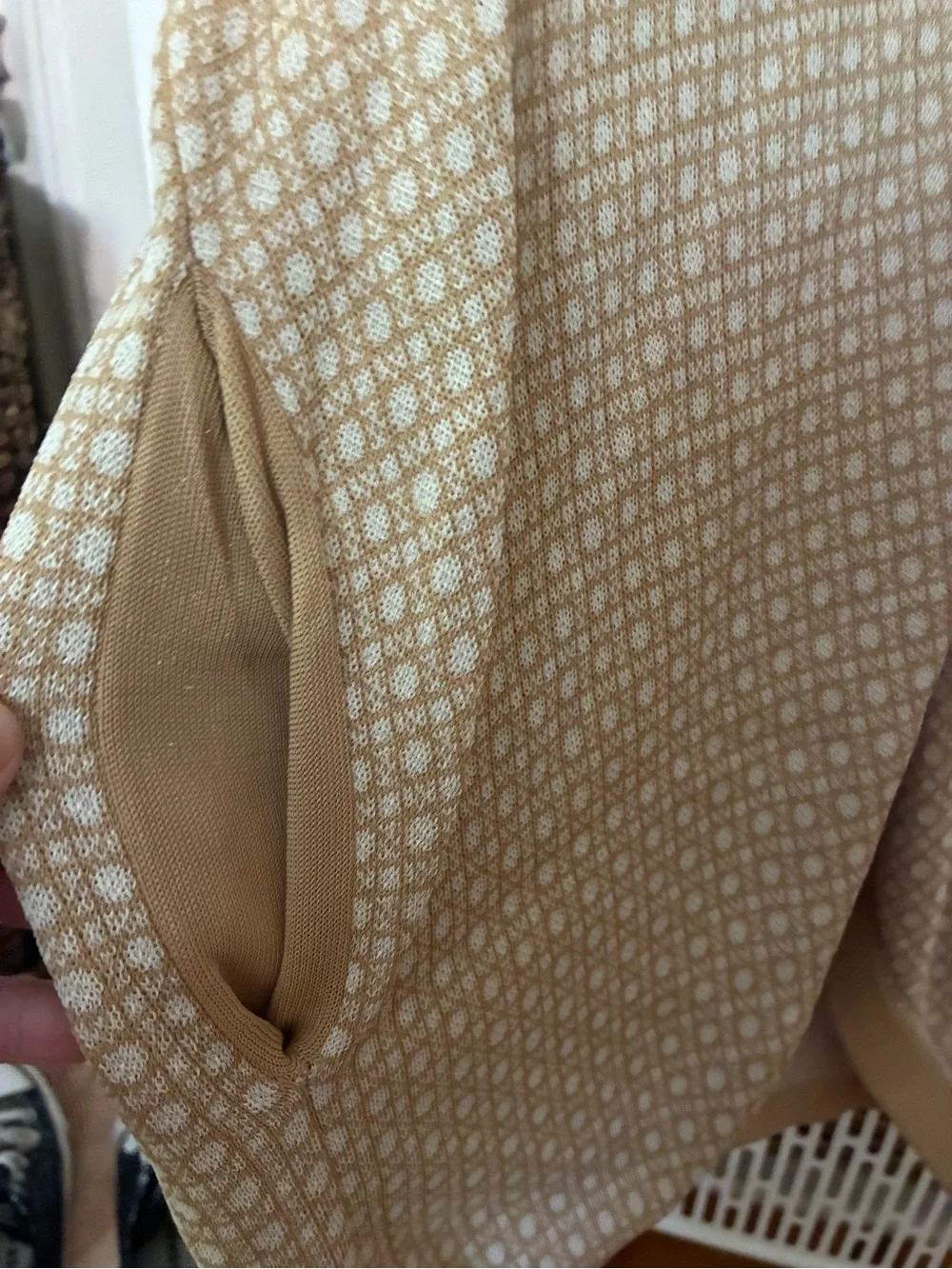 Rag & Bone Men's Beige Zip-Up Collared Knit Sweater
